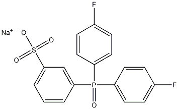 Structure of 3-[Bis(4-fluorophenyl)phosphinyl]benzenesulfonic acid sodium salt