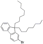 Structure of 2-Bromo-9,9-dioctyl fluorene