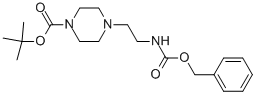 1-BOC-4-(2-N-CBZ-氨乙基)-哌嗪结构式