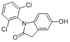 1-(2,6-Dichlorophenyl)-1,3-Dihydro-5-Hydroxy-2H-Indol-2-One结构式