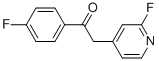Structure of Ethanone, 1-(4-fluorophenyl)-2-(2-fluoro-4-pyridinyl)-