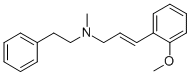 Structure of Benzeneethanamine, N-[3-(2-methoxyphenyl)-2-propenyl]-N-methyl-