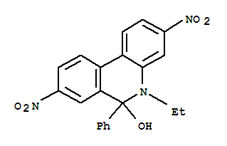 Structure of 5-ETHYL-5 6-DIHYDRO-3 8-DINITRO-6-PHENY&