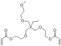 乙氧基化三羟甲基丙烷 (1 EO/OH) 甲醚二丙烯酸酯结构式