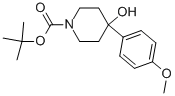 Structure of 1-BOC-4-(4-METHOXYPHENYL)-4-HYDROXYPIPERIDINE