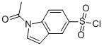 Chemical structure of 1-acetyl-1H-indole-5-sulfonyl chloride