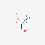 (4-AMINOTETRAHYDRO-2H-PYRAN-4-YL)ACETIC ACID结构式