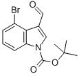 Structure of 4-BROMO-3-FORMYLINDOLE-1-CARBOXYLIC ACID TERT-BUTYL ESTER