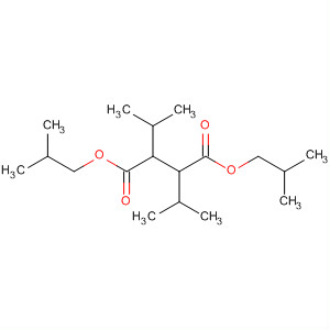 Structure of Butanedioic acid, 2,3-bis(1-methylethyl)-, bis(2-methylpropyl) ester
