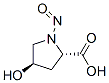 Structure of L-Proline,4-hydroxy-1-nitroso-, (4R)-