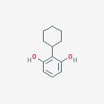 2-CYCLOHEXYL-BENZENE-1,3-DIOL结构式