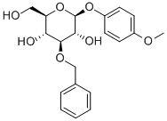 Structure of 4-METHOXYPHENYL 3-O-BENZYL-BETA-D-GLUCOPYRANOSIDE
