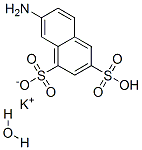 1,3-Naphthalenedisulfonic acid, 7-amino-, monopotassium salt, monohydrate结构式