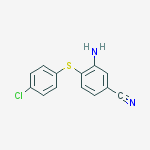 Structure of 3-Amino-4-[(4-chlorophenyl)sulfanyl]-benzenecarbonitrile