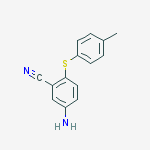 5-Amino-2-[(4-methylphenyl)sulfanyl]benzenecarbonitrile结构式