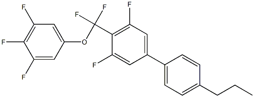 Structure of 3,5-difluoro-4'-propyl-4-((3,4,5-trifluorophenoxy)difluoromethyl)biphenyl
