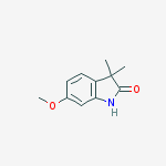 6-methoxy-3,3-dimethyl-1h-indol-2-one结构式