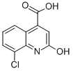 8-氯-2-羟基-喹啉-4-羧酸结构式