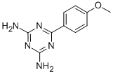 Structure of 2 4-DIAMINO-6-(4-METHOXYPHENYL)-1 3 5-