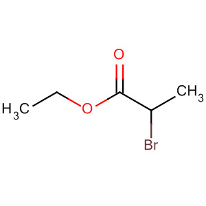 Structure of Propanoic acid, 2-bromo-, ethyl ester, (2S)-