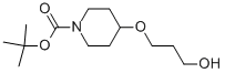 4-(3-Hydroxy-propoxy)-piperidine-1-carboxylic acid tert-butyl ester结构式
