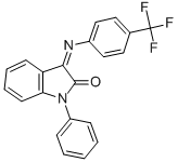 Structure of (Z)-1-Phenyl-3-(4-(trifluoromethyl)phenylimino)indolin-2-one