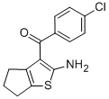Structure of (2-AMINO-5,6-DIHYDRO-4H-CYCLOPENTA[B]THIEN-3-YL)(4-CHLOROPHENYL)METHANONE