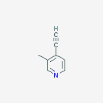 4-ethynyl-3-methylpyridine结构式