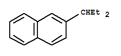 Structure of Naphthalene, 2- (1-ethylpropyl)-