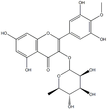 Structure of 2-(4-Methoxy-3,5-dihydroxyphenyl)-3-(6-deoxy-α-L-mannopyranosyloxy)-5,7-dihydroxy-4H-1-benzopyran-4-one