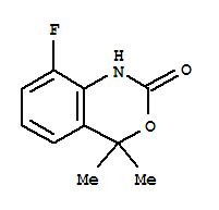 Structure of 2H-3,1-BENZOXAZIN-2-ONE,8-FLUORO-1,4-DIHYDRO-4,4-DIMETHYL-