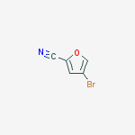 4-bromofuran-2-carbonitrile结构式
