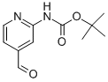 N-(4-甲酰基-2-吡啶基)氨基甲酸叔丁酯结构式