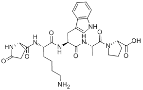 Structure of BRADYKININ POTENTIATOR PEPTIDE 5A