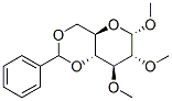 Structure of methyl 4,6-O-benzylidene-2,3-di(O-methyl)-alpha-D-glucopyranoside