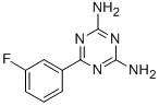 Structure of 2,4-DIAMINO-6-(3-FLUOROPHENYL)-1,3,5-TRIAZINE