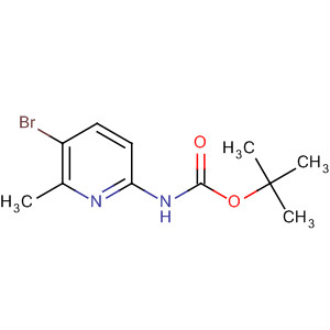Structure of Carbamic acid, (5-bromo-6-methyl-2-pyridinyl)-, 1,1-dimethylethyl ester