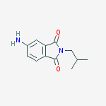 5-氨基-2-异丁基-1H-异吲哚-1,3(2H)-二酮结构式