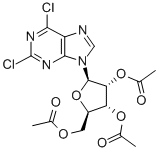 Structure of 9-[2,3,5-TRI-O-ACETYL-BETA-D-RIBOFURANOSYL]-2,6-DICHLOROPURINE