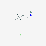 3,3-DIMETHYLBUTAN-1-AMINE HCL 95+%结构式
