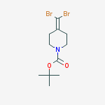 2-Methyl-2-propanyl 4-(dibromomethylene)-1-piperidinecarboxylate结构式