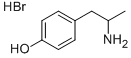 Chemical structure of HYDROXYAMPHETAMINE HYDROBROMIDE