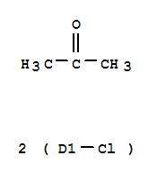 Chemical structure of Dichloroacetone