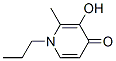 1-propyl-2-methyl-3-hydroxypyrid-4-one结构式