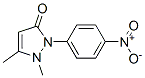 2,3-dimethyl-1-(4-nitrophenyl)-3-pyrazolin-5-one结构式