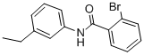Structure of 2-bromo-N-(3-ethylphenyl)benzamide