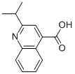 2-异丙基喹啉-4-羧酸结构式