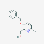 (3-(benzyloxy)-6-methylpyridin-2-yl)methanol结构式