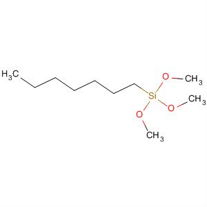 Structure of Silane, heptyltrimethoxy-