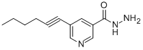 Structure of 5-HEX-1-YNYLPYRIDINE-3-CARBOHYDRAZIDE